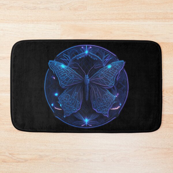 Item preview, Butterfly Cyberpunk Neon Totem Animal Psytrance Rave Visionary art designed and sold by LenariumArt.