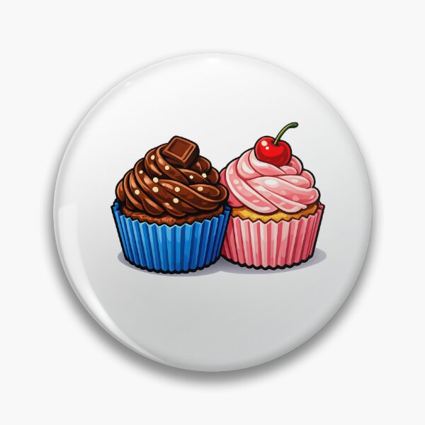 Item preview, Duo of Cupcakes – Illustrated Treat designed and sold by Elyna-Shop.