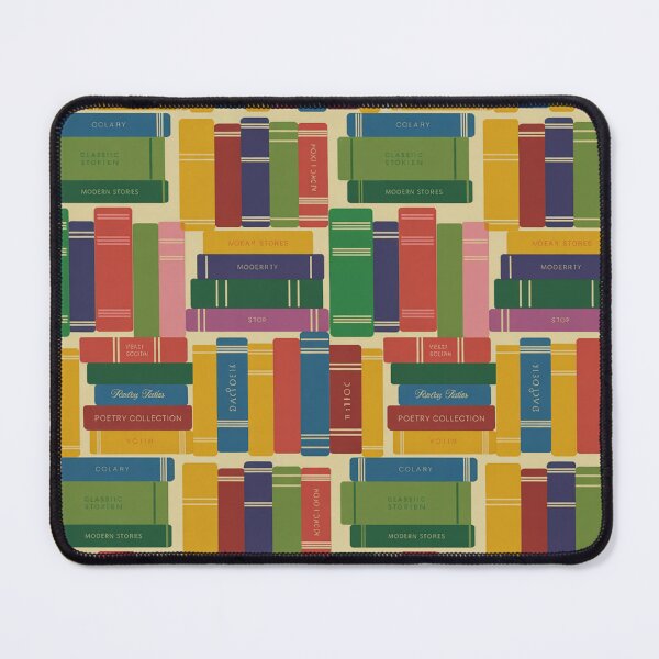 Item preview, Colorful Stacked Books Seamless Pattern designed and sold by Midnight Veil Designs.