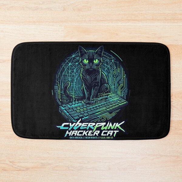 Artikelvorschau, Hacker Cat Anonymous Hacker Shirt entworfen und verkauft von KurtByteStudio.