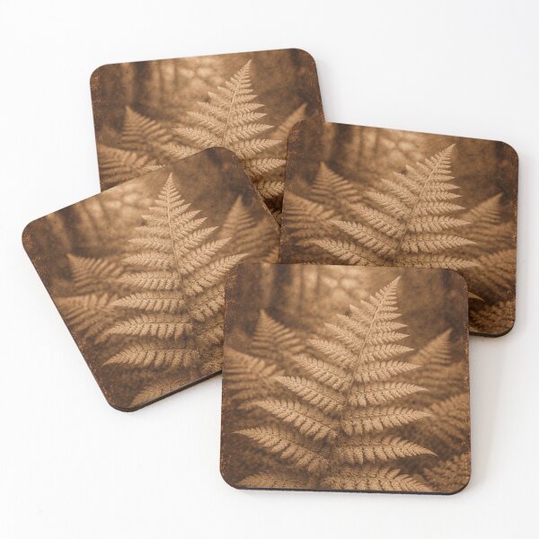 Item preview, Vintage Sepia Fern Leaf – Moody Forest Botanical Rustic Wall Art designed and sold by Darlin8888.