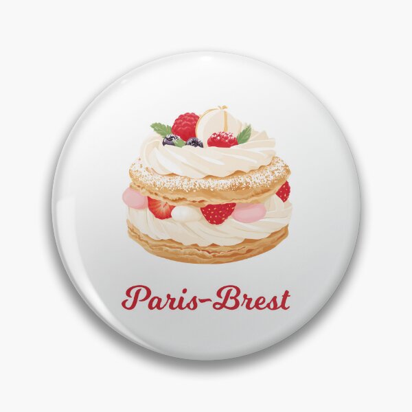 Item preview, Paris-Brest French Pastry Cute Dessert Art designed and sold by BobaBunny76.