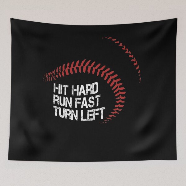 Item preview, Hit Hard Run Fast Turn Left Baseball Player designed and sold by KIROSALS.