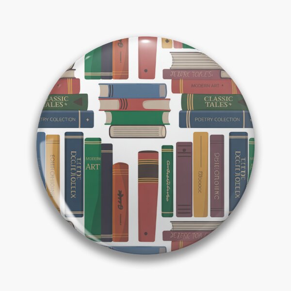 Item preview, Colorful Stacked Books Seamless Pattern designed and sold by Midnight Veil Designs.
