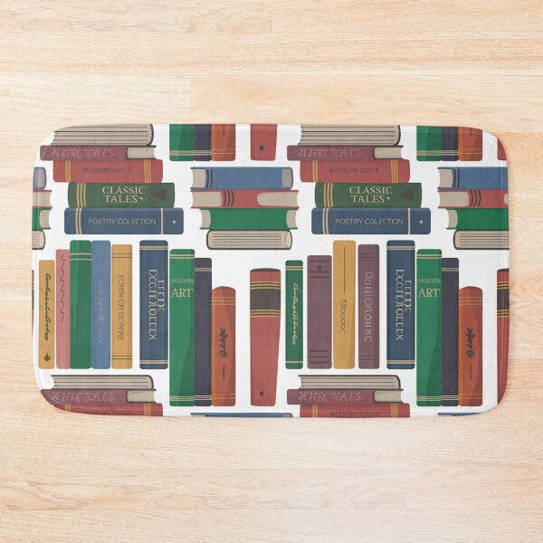 Item preview, Colorful Stacked Books Seamless Pattern designed and sold by Midnight Veil Designs.