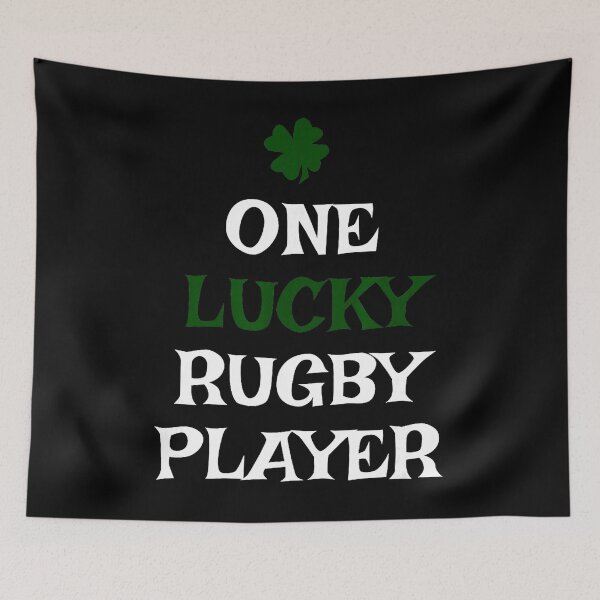 Item preview, One Lucky Rugby Player St Patrick Style Quote designed and sold by GabrieSketcham.