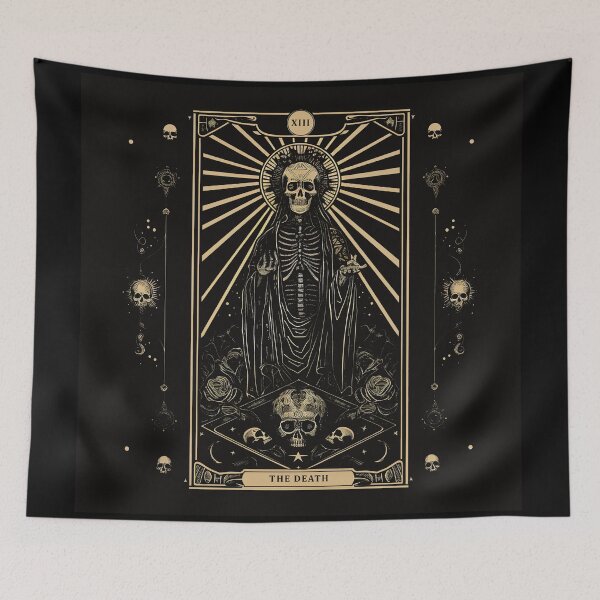 Item preview, Tarot Card The Death Skull designed and sold by LenariumArt.