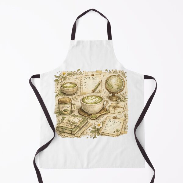 Item preview, Matcha Latte Lay Out designed and sold by BrewmarkStudio.