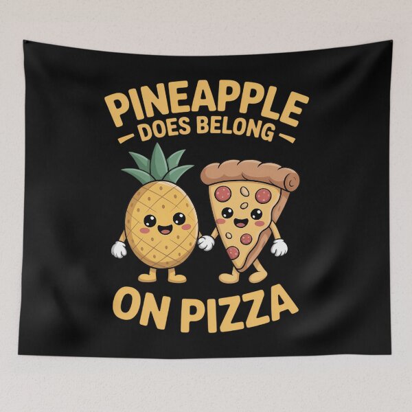 Item preview, Pineapple Does Belong On Pizza Fan Pineapple Pizza designed and sold by Moon-Ape.