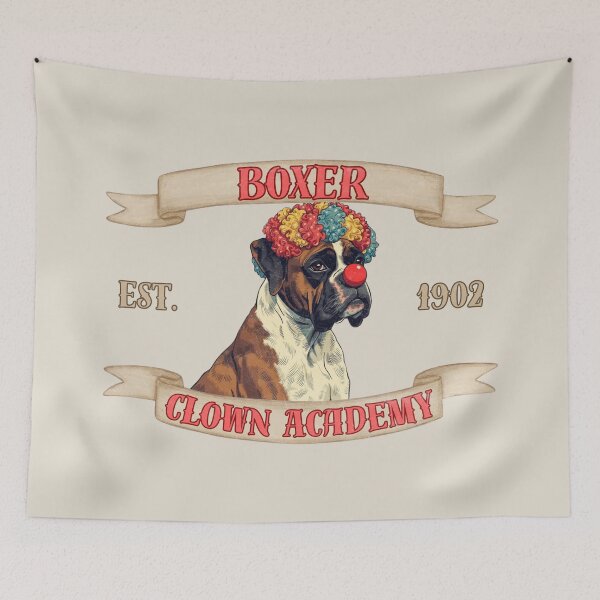 Item preview, Boxer Clown Academy designed and sold by BadKidsCo.