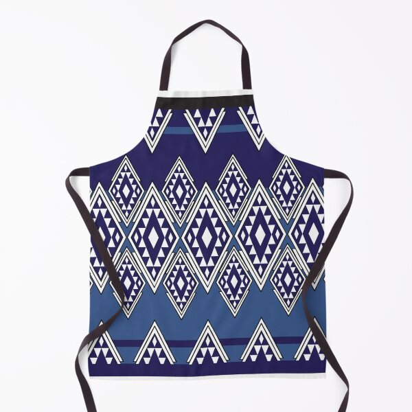 Item preview, White and blue pixel art pattern featuring a clean, fresh, and calming aesthetic designed and sold by Line-Aura.