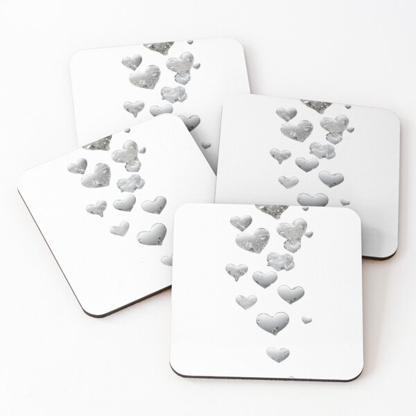 Item preview, Liquid Metal Hearts - Cyber Grunge Aesthetic designed and sold by LoveIsPoison.