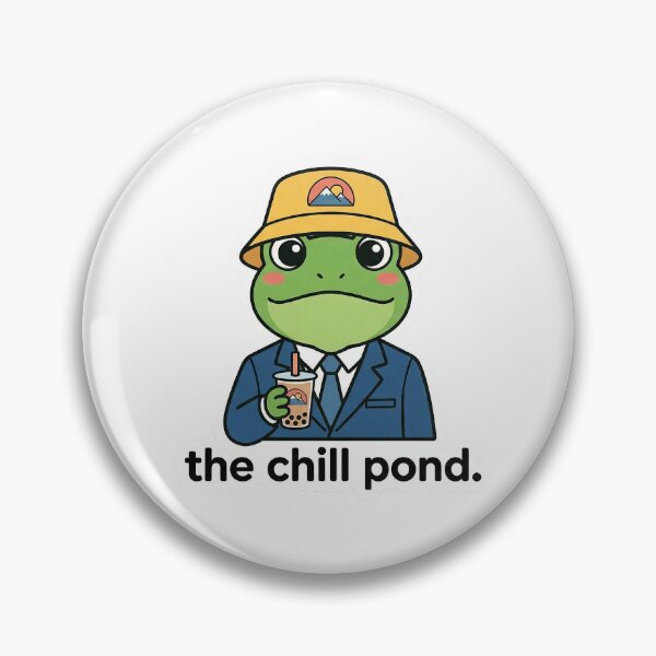 Item preview, Official THE CHILL POND Salaryman Frog - Kawaii Office Lo-fi Vibe designed and sold by The Chill Pond.