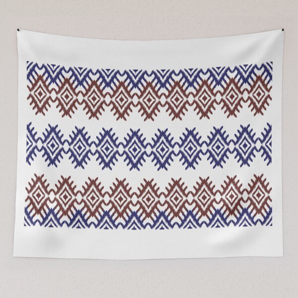 Item preview, Ikat pattern inspired by traditional textile weaving techniques designed and sold by Line-Aura.