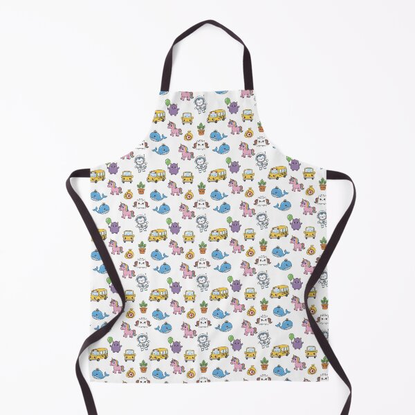 Item preview, Cute Kawaii Animals and School Bus Pattern designed and sold by Snout & Shout..