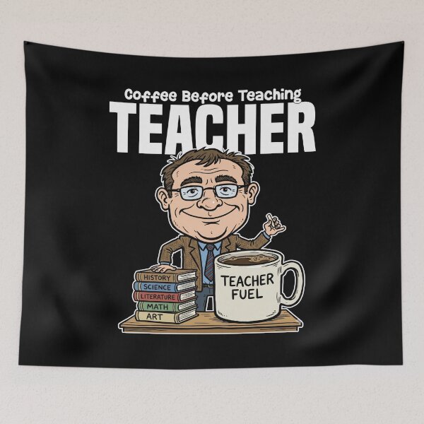 Item preview, TEACHER - COFFEE BEFORE TEACHING designed and sold by KEF Custom.