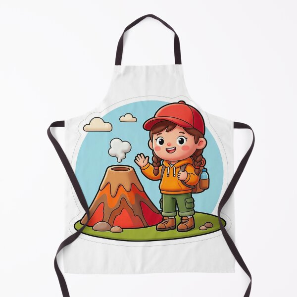 Item preview, 4k Cute CGI Girl Volcano Adventure designed and sold by ABArtByAlexST.