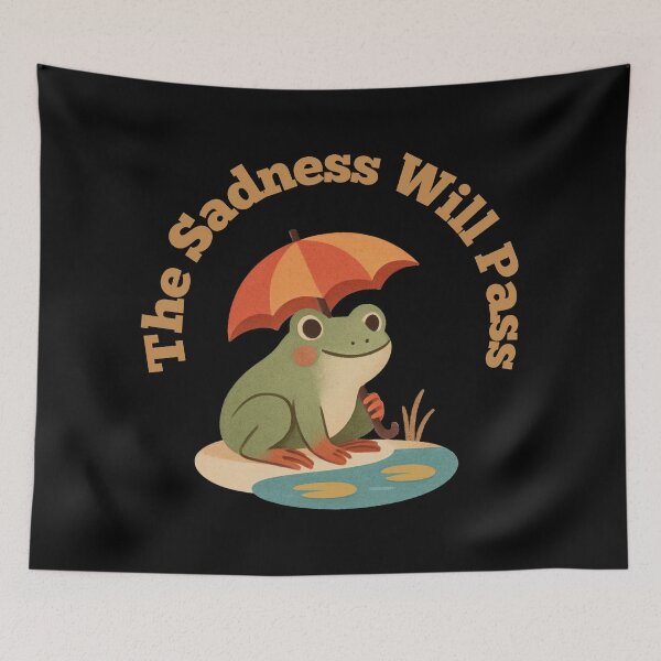Item preview, Rain Frog With Message designed and sold by SWETA HALDER.