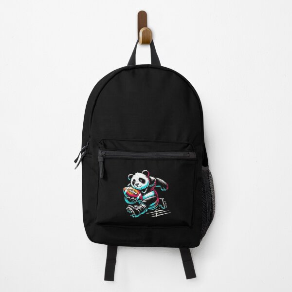 Item preview, Rugby Panda Neon Style Action Sports Illustration designed and sold by GabrieSketcham.