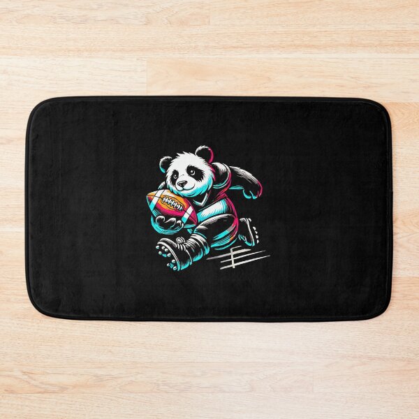 Item preview, Rugby Panda Neon Style Action Sports Illustration designed and sold by GabrieSketcham.