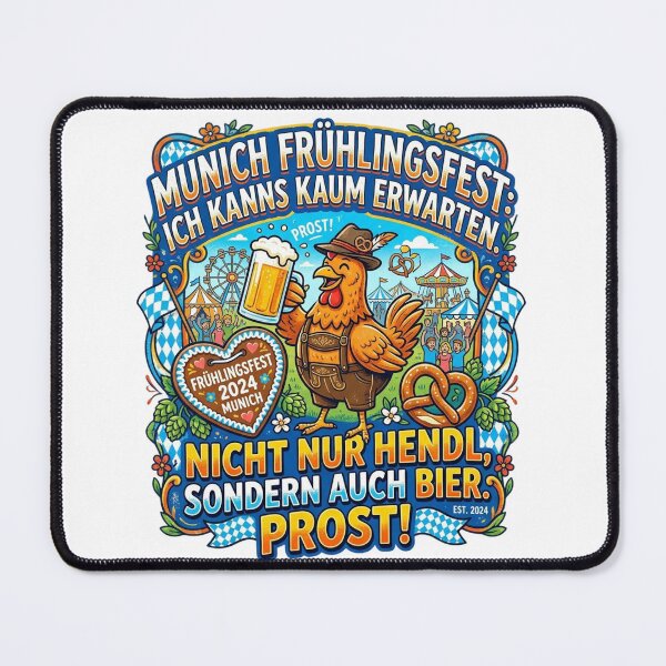 Item preview, Munich Frühlingsfest Chicken - Funny Bavarian Beer & Hendl Art designed and sold by Sushikidsntod.