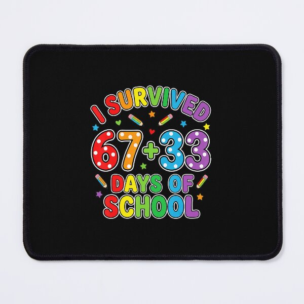 Item preview, I Survived 67+33 Days of School Colorful Kids Celebration designed and sold by gladysenglish.