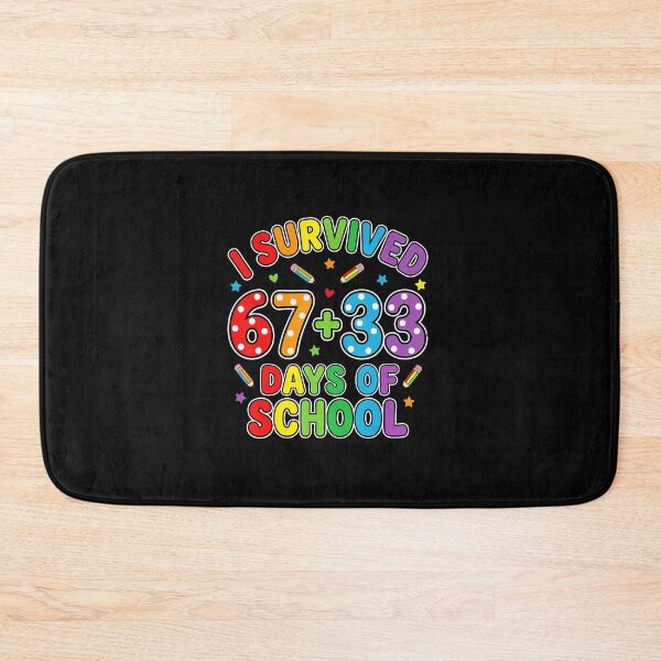Item preview, I Survived 67+33 Days of School Colorful Kids Celebration designed and sold by gladysenglish.