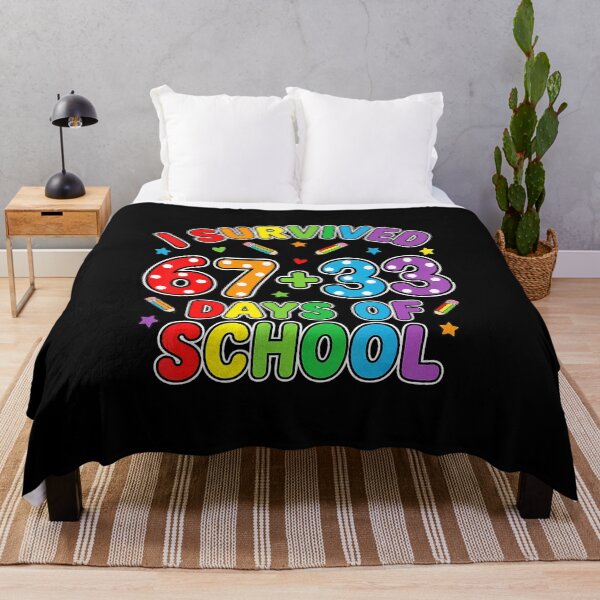Item preview, I Survived 67+33 Days of School Colorful Kids Celebration designed and sold by gladysenglish.