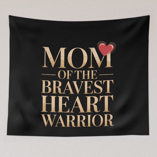 Item preview, Proud Mom of Bravest Heart Warrior CHD Awareness Congenital designed and sold by Moon-Ape.