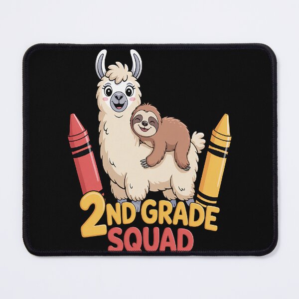 Item preview, 2nd Grade Squad Second Grade Llama Sloth Back to School designed and sold by LacostCarl.
