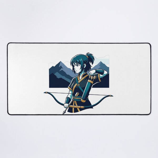 Item preview, FHD Majestic Archer Anime Mountain Portrait designed and sold by ABArtByAlexST.