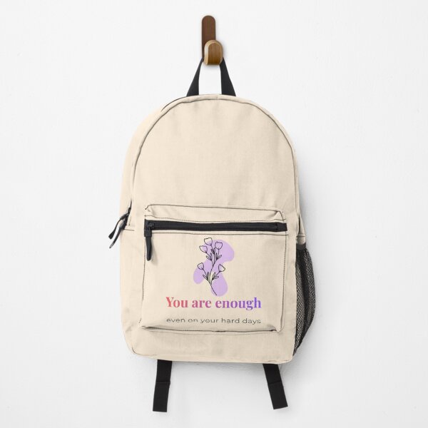Item preview, You Are Enough Soft Aesthetic Quote | Feminine Self Love Design | Minimalist Floral Motivation designed and sold by PromptCoreNexus.