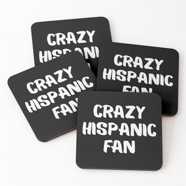 Item preview, Funny Crazy Hispanic Fan Distressed White Typography designed and sold by axiksa10.