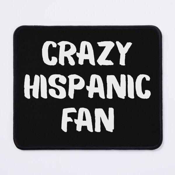 Item preview, Funny Crazy Hispanic Fan Distressed White Typography designed and sold by axiksa10.