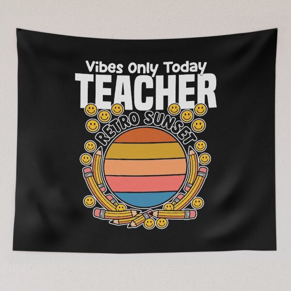 Item preview, TEACHER - VIBES ONLY TODAY designed and sold by KEF Custom.