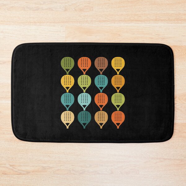 Item preview, Colorful Padel Rackets Pattern Retro Sports  designed and sold by WayTBeenkenArt.