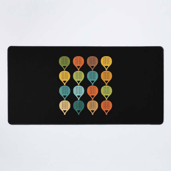 Item preview, Colorful Padel Rackets Pattern Retro Sports designed and sold by WayTBeenkenArt.