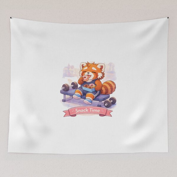 Item preview, Snack Time – Lazy Panda Gym designed and sold by Creative and Humorous Arts.