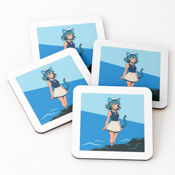 Item preview, UHD Enchanting Ocean Catgirl Anime Portrait designed and sold by ABArtByAlexST.