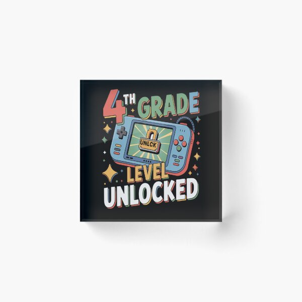 Item preview, 4th Grade Level Unlocked Back to School First Day Gamer Boys designed and sold by LacostCarl.