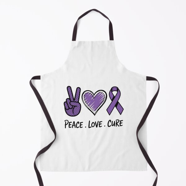 Item preview, Peace Love Cure Pancreatic Cancer Purple Ribbon Pancreatic Cancer Awareness designed and sold by VENOM0RIOT.