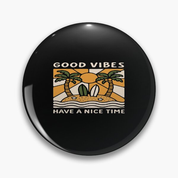 Item preview, Good Vibes Tropical Beach Art • Surfboards & Palm Trees • Retro Sunshine Summer Design designed and sold by Bright Nest Studio.