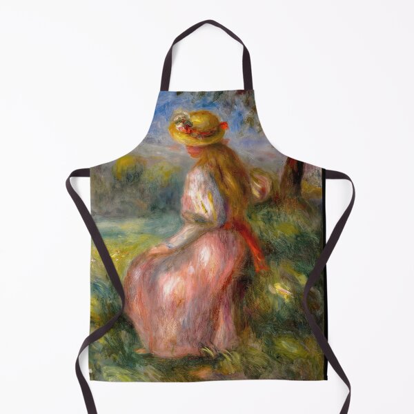 Item preview, Jeune Fille En Rose by Pierre-Auguste Renoir: Romantic Impressionist Garden Posterv designed and sold by artofuniverse.