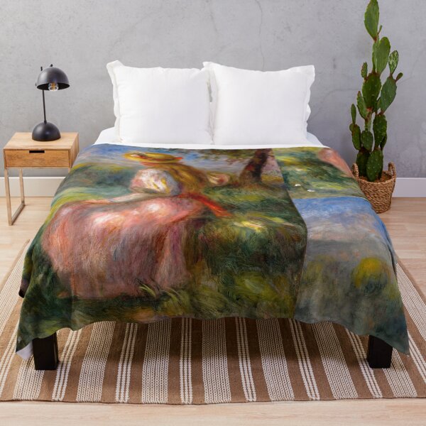 Item preview, Jeune Fille En Rose by Pierre-Auguste Renoir: Romantic Impressionist Garden Posterv designed and sold by artofuniverse.