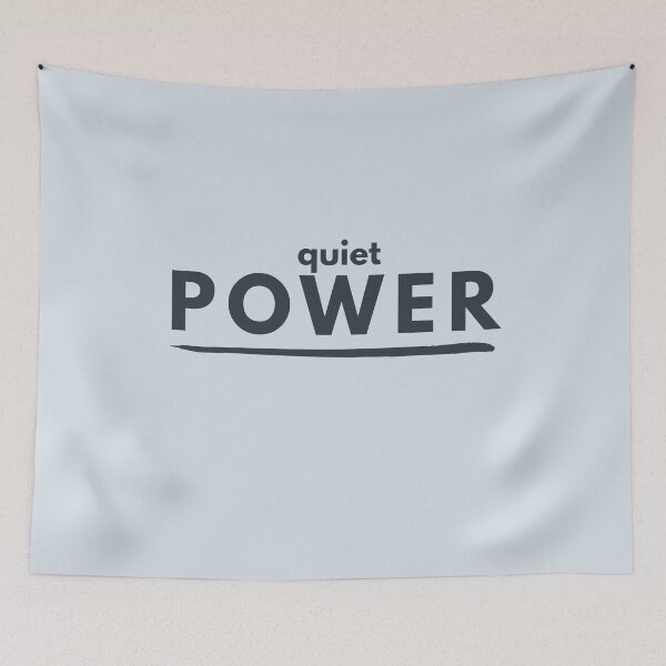 Item preview, Quiet Power Minimalist Bold Typography Shirt designed and sold by Minimalist Typography.