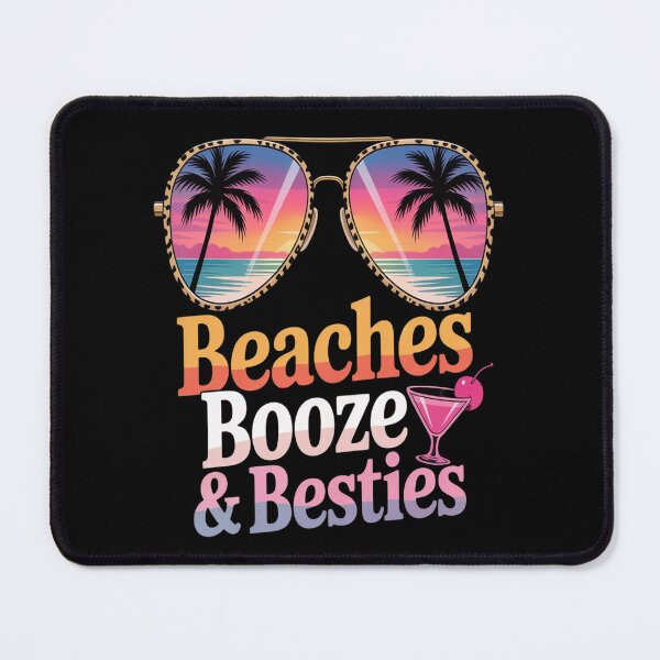 Item preview, Girls Trip Funny Matching Beaches Booze & Besties designed and sold by SignaturalGen.