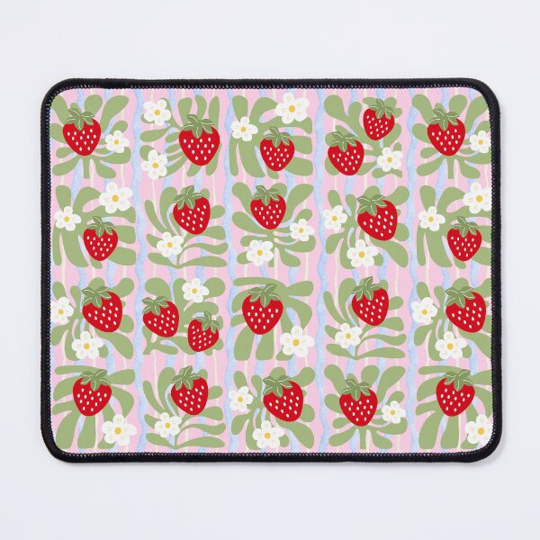 Item preview, Strawberry Seamless Pattern, Cute Pink Patchwork Design, Floral Strawberry Print, Kawaii Summer Fruit Pattern, Fabric Digital Paper, Scrapbook Background designed and sold by FRH Design ⭐⭐⭐⭐⭐.
