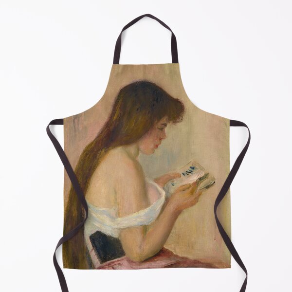 Item preview, Jeune Fille Lisant by Pierre-Auguste Renoir: Romantic Impressionist Portrait designed and sold by artofuniverse.