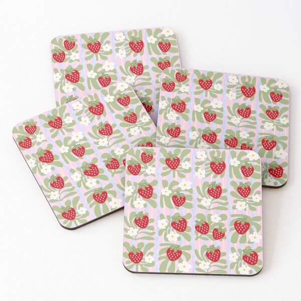 Item preview, Strawberry Seamless Pattern, Cute Pink Patchwork Design, Floral Strawberry Print, Kawaii Summer Fruit Pattern, Fabric Digital Paper, Scrapbook Background designed and sold by FRH Design ⭐⭐⭐⭐⭐.