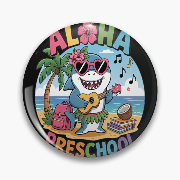 Item preview, Aloha Preschool Shark Hawaii Back to School Girl designed and sold by LacostCarl.